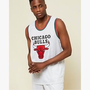 NEW NBA Chicago Bulls Gray Sleeveless Jersey Tank